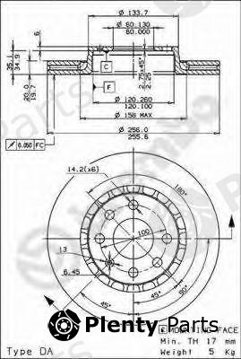  BREMBO part 09.5527.24 (09552724) Brake Disc