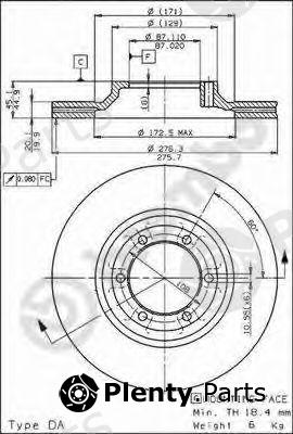  BREMBO part 09.5633.10 (09563310) Brake Disc