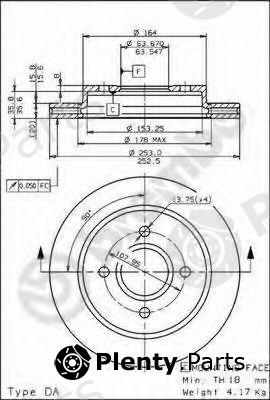  BREMBO part 09.5708.10 (09570810) Brake Disc