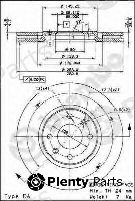  BREMBO part 09.6925.14 (09692514) Brake Disc