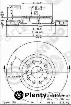  BREMBO part 09.7074.11 (09707411) Brake Disc