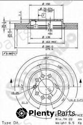 BREMBO part 09.7629.10 (09762910) Brake Disc