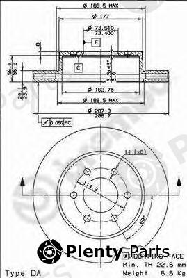  BREMBO part 09.7650.14 (09765014) Brake Disc