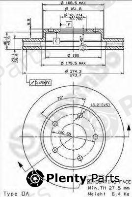  BREMBO part 09.7651.10 (09765110) Brake Disc
