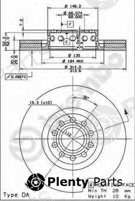  BREMBO part 09.7728.11 (09772811) Brake Disc