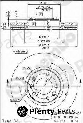  BREMBO part 09.7805.10 (09780510) Brake Disc