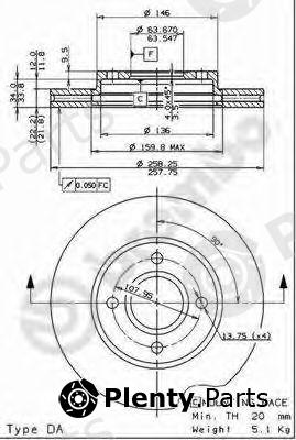  BREMBO part 09.7806.14 (09780614) Brake Disc
