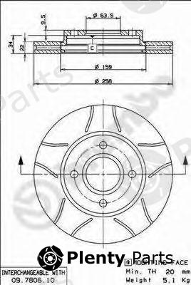  BREMBO part 09.7806.75 (09780675) Brake Disc