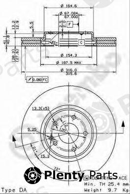  BREMBO part 09.7808.11 (09780811) Brake Disc