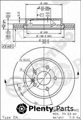  BREMBO part 09.7823.10 (09782310) Brake Disc