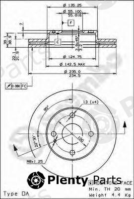  BREMBO part 09.7824.10 (09782410) Brake Disc