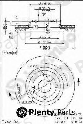  BREMBO part 09.7826.10 (09782610) Brake Disc