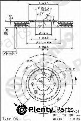  BREMBO part 09.7877.10 (09787710) Brake Disc
