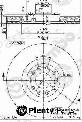  BREMBO part 09.8689.11 (09868911) Brake Disc