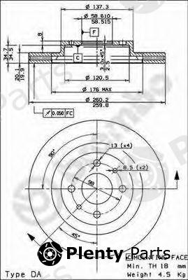  BREMBO part 09.8903.14 (09890314) Brake Disc