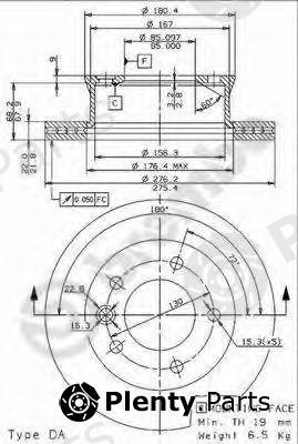 BREMBO part 09.9618.24 (09961824) Brake Disc