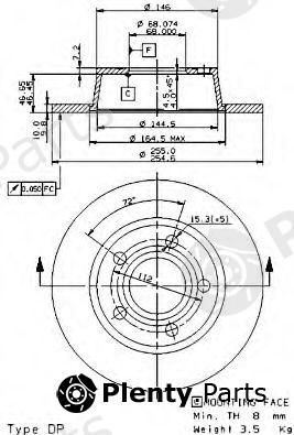  BREMBO part 08.9751.10 (08975110) Brake Disc