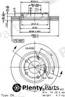  BREMBO part 09.7359.20 (09735920) Brake Disc