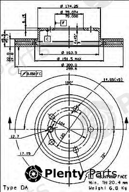 BREMBO part 09.7701.11 (09770111) Brake Disc