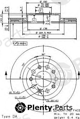  BREMBO part 09.9366.20 (09936620) Brake Disc