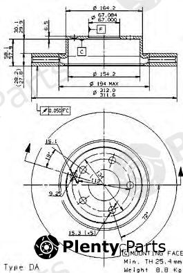  BREMBO part 09.9481.10 (09948110) Brake Disc
