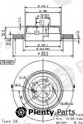  BREMBO part 09.9573.10 (09957310) Brake Disc