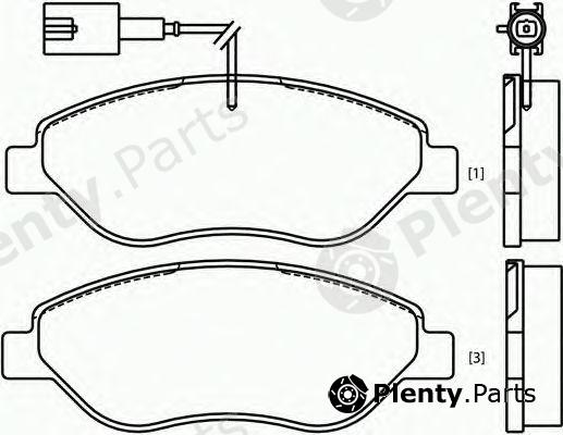  BREMBO part P23086 Brake Pad Set, disc brake