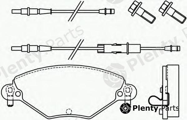  BREMBO part P61071 Brake Pad Set, disc brake