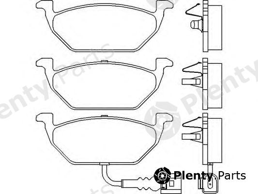 BREMBO part P85072 Brake Pad Set, disc brake