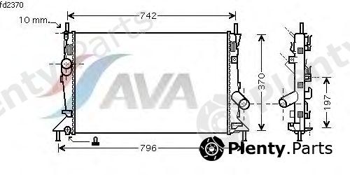  GERI part FD2370 Radiator, engine cooling