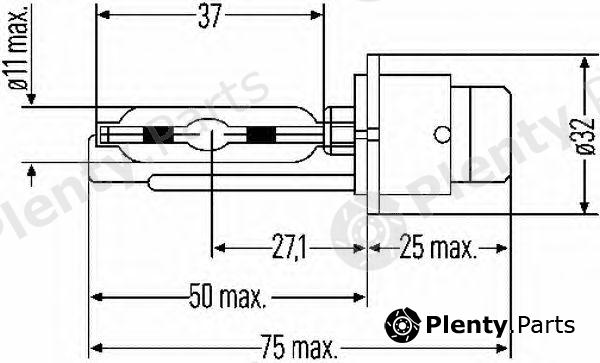 HELLA part 8GS007949-101 (8GS007949101) Bulb, headlight
