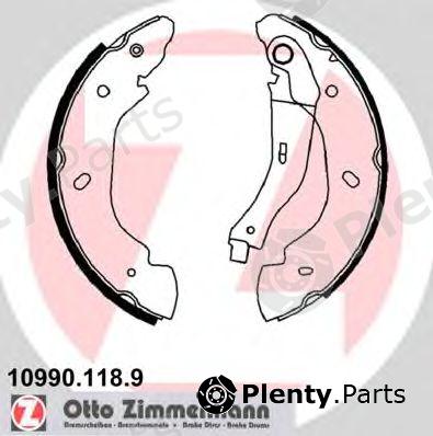  ZIMMERMANN part 10990.118.9 (109901189) Brake Shoe Set