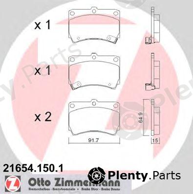  ZIMMERMANN part 21654.150.1 (216541501) Brake Pad Set, disc brake