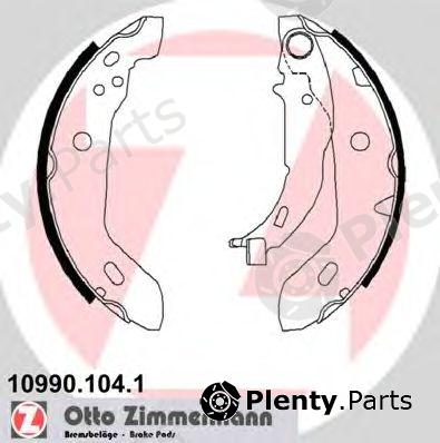  ZIMMERMANN part 10990.104.1 (109901041) Brake Shoe Set