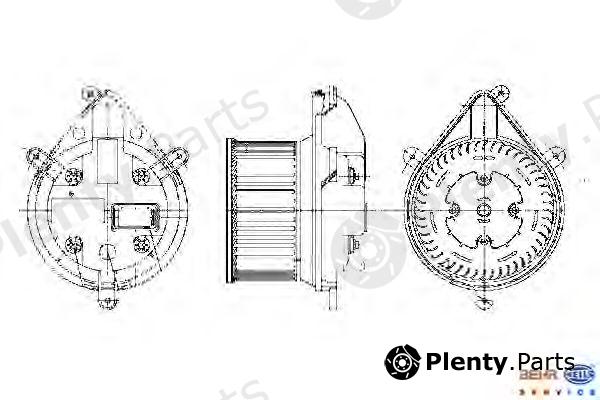  HELLA part 8EW009159-141 (8EW009159141) Interior Blower