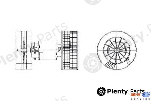  HELLA part 8EW009159-361 (8EW009159361) Interior Blower