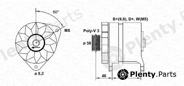  MAGNETI MARELLI part 054022598010 Alternator