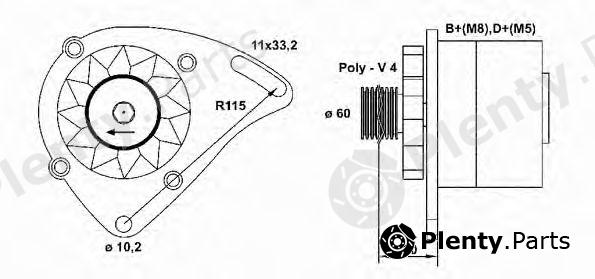  MAGNETI MARELLI part 063321600010 Alternator