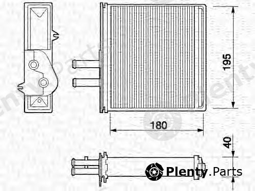  MAGNETI MARELLI part 350218057000 Heat Exchanger, interior heating