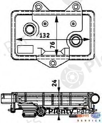  BEHR part 8MO376726-051 (8MO376726051) Oil Cooler, engine oil