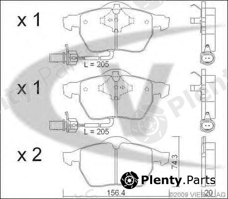  VAICO part V10-8146 (V108146) Brake Pad Set, disc brake