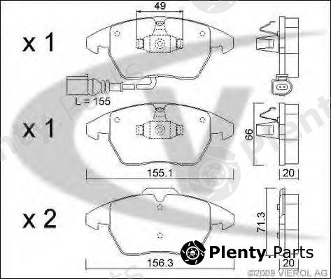  VAICO part V10-8172 (V108172) Brake Pad Set, disc brake