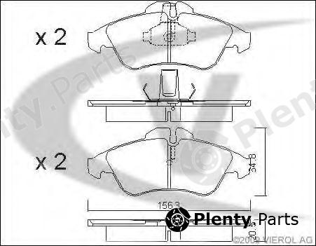  VAICO part V30-8139 (V308139) Brake Pad Set, disc brake