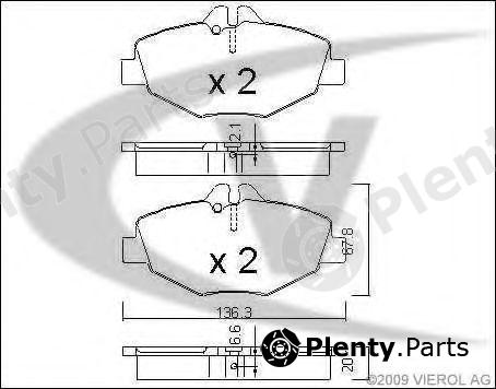  VAICO part V30-8145 (V308145) Brake Pad Set, disc brake