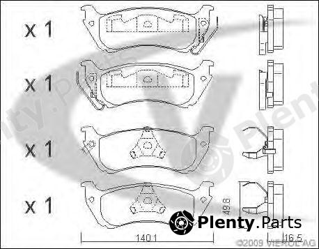  VAICO part V30-8151 (V308151) Brake Pad Set, disc brake
