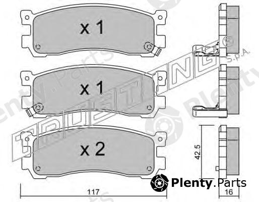  TRUSTING part 494.0 (4940) Brake Pad Set, disc brake