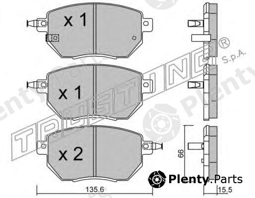  TRUSTING part 757.0 (7570) Brake Pad Set, disc brake