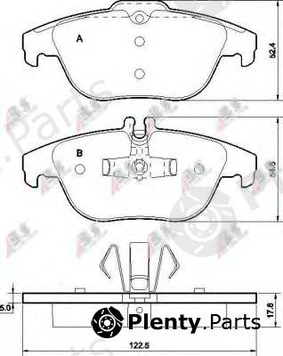  A.B.S. part 37585 Brake Pad Set, disc brake