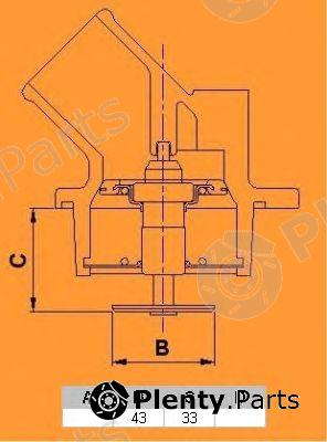  CALORSTAT by Vernet part 6285.87 (628587) Thermostat, coolant