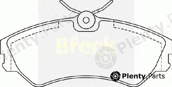  BRECK part 201240070100 Brake Pad Set, disc brake